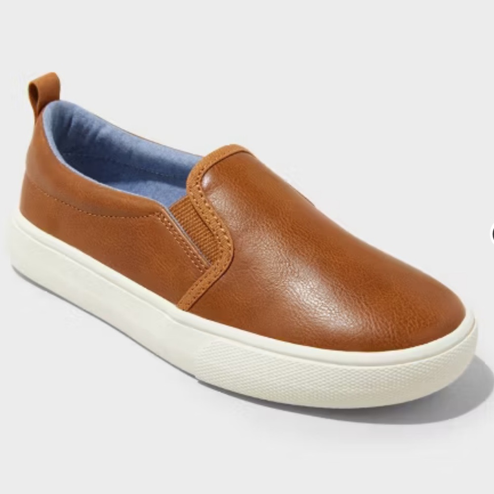 Kids' Youth Boys Rune Slip-On Sneakers - Cat & Jack™ Cognac